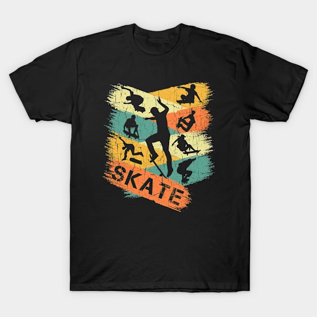 Skateboarding T-Shirt by AllWellia